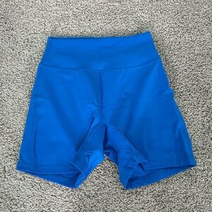 BuffBunny Vibrant Blue Bike Shorts